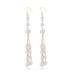 Flowing Beads Series Three - bead Multi - line Tassel Earrings - COCOKIM