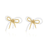 Starry Series Bow Stud Earrings - COCOKIM