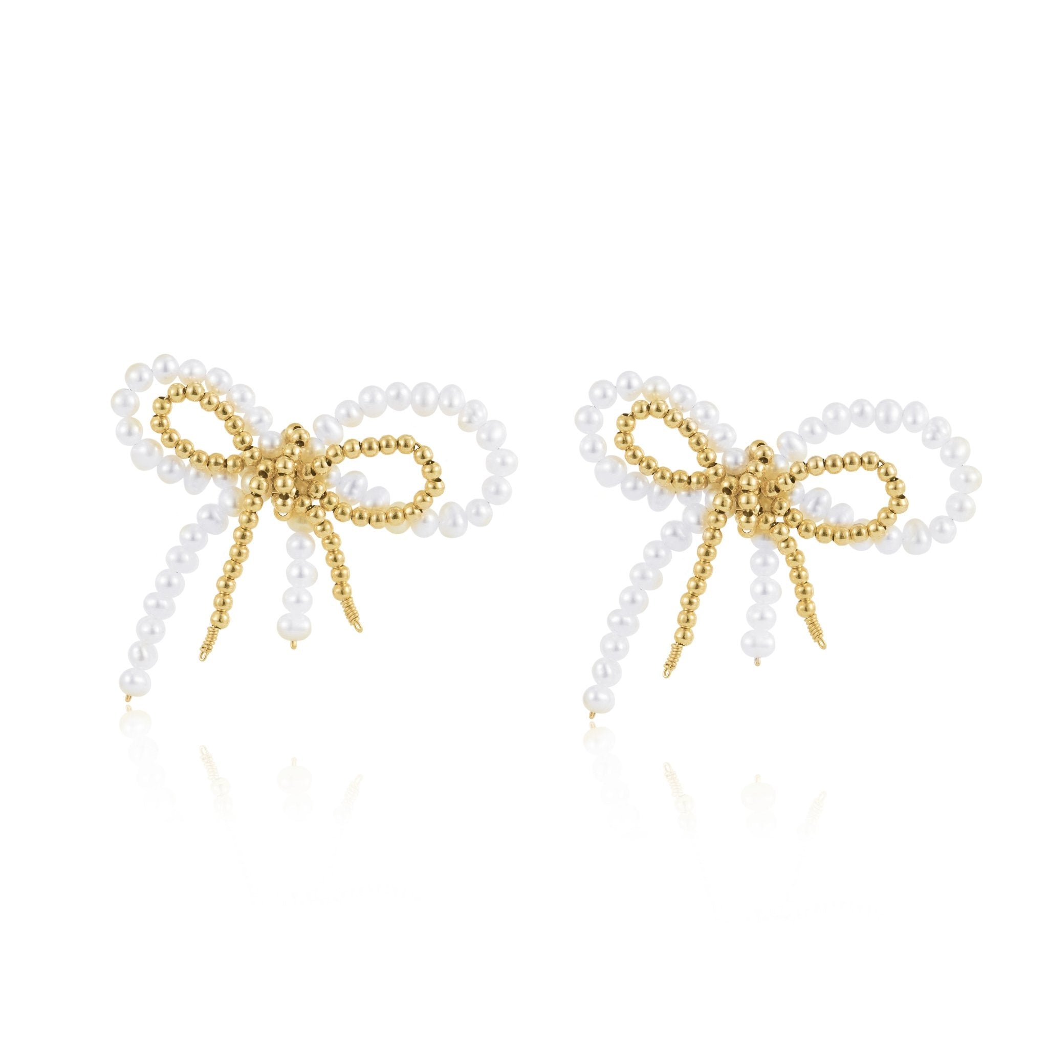 Starry Series Bow Stud Earrings - COCOKIM