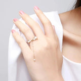 Starry Series Gold Accent Soft Chain Ring - COCOKIM