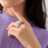 Starry Series Multi - Layered Gold Bead Ring - COCOKIM