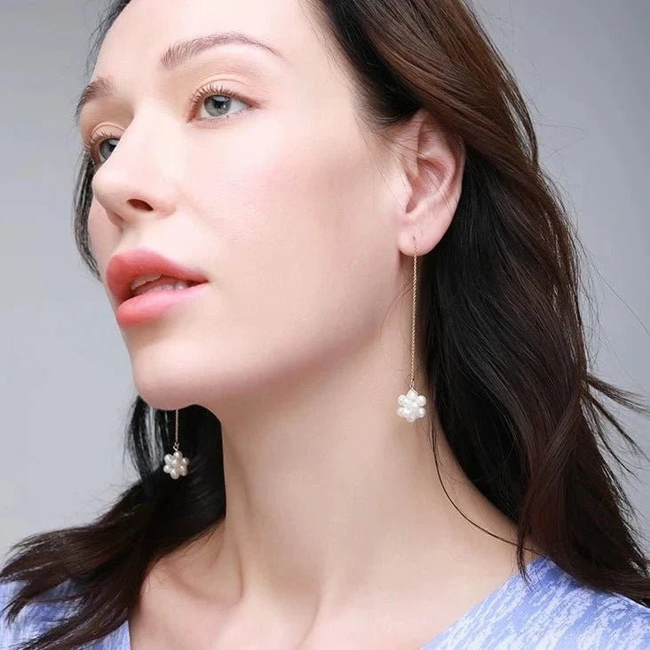 Starry Series Single Cluster Floral Ear Thread - COCOKIM