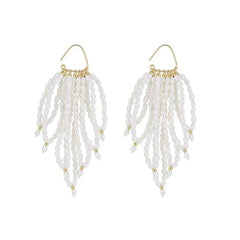 Starry Series Triangular Short Fringe Earrings - COCOKIM