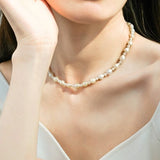 Thousand Faces Series Teardrop Baroque Pearl Necklace - COCOKIM