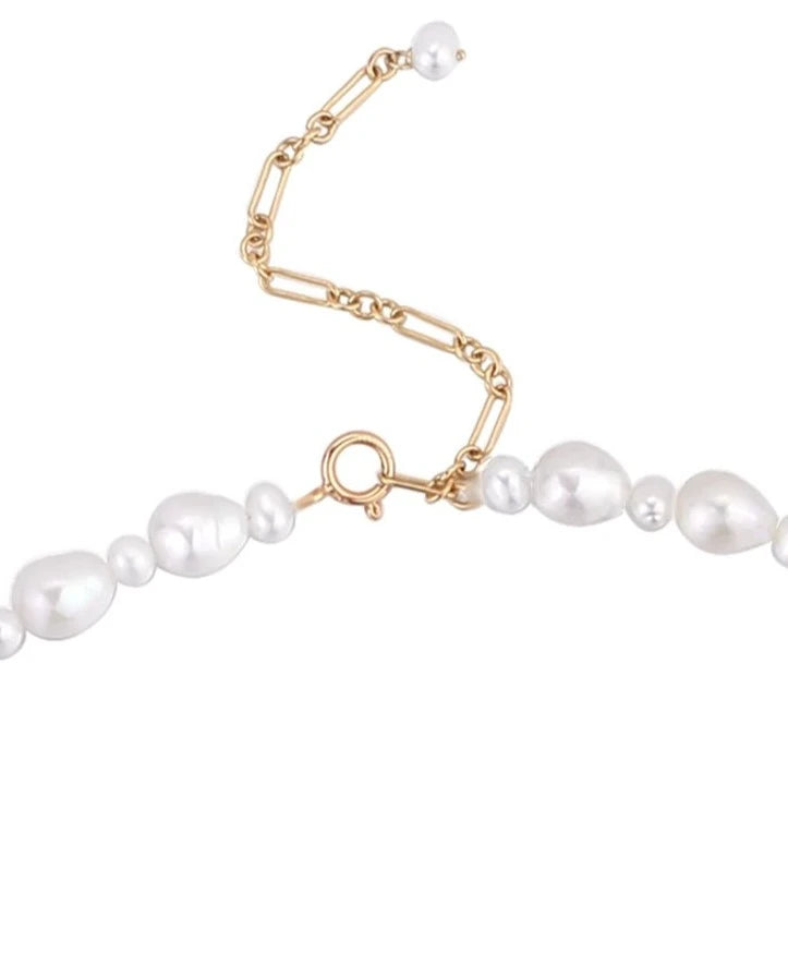 Thousand Faces Series Teardrop Baroque Pearl Necklace - COCOKIM