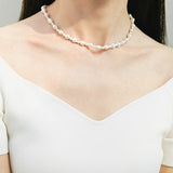 Thousand Faces Series Teardrop Baroque Pearl Necklace - COCOKIM